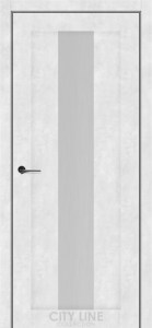 Бетон сніжний/Сатин білий  